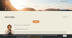 Desktop Screenshot of krisztusszeretete-egyhaz.hu